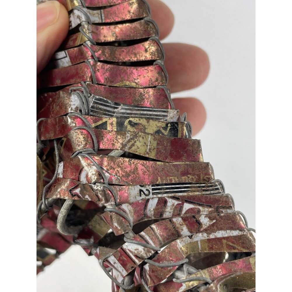 Aluminum Can Giraffe Animal Statue Handmade Pop Art Sculpture - Picture 7 of 13